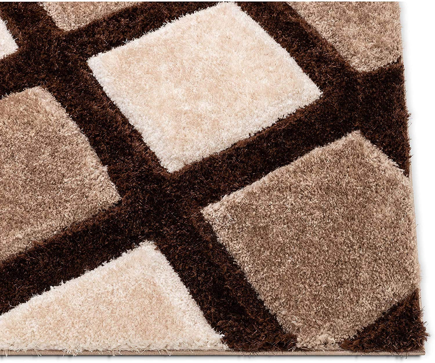 Steps – Cream Shag Rug