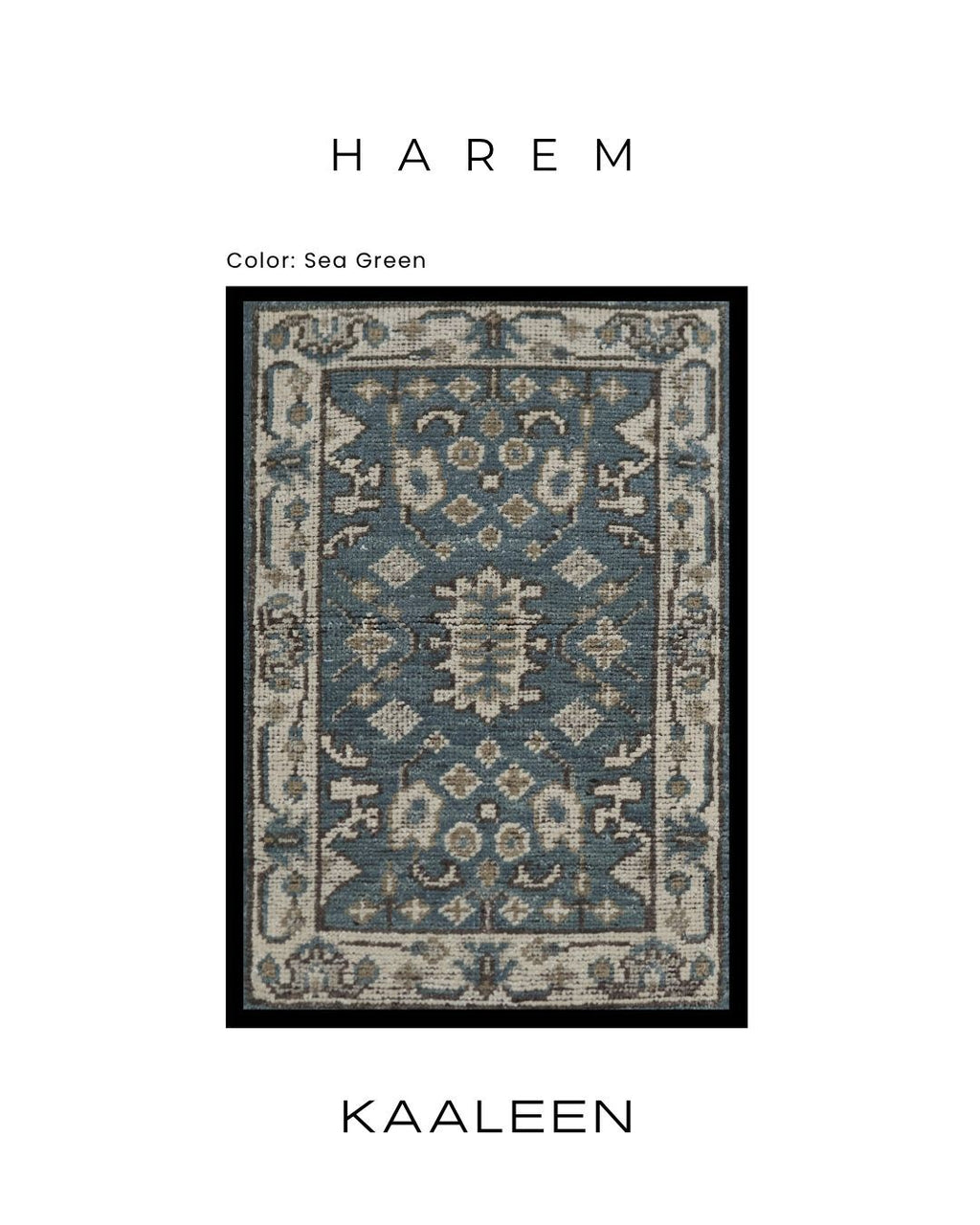 Harem – Green Hand-Knotted Wool Carpet