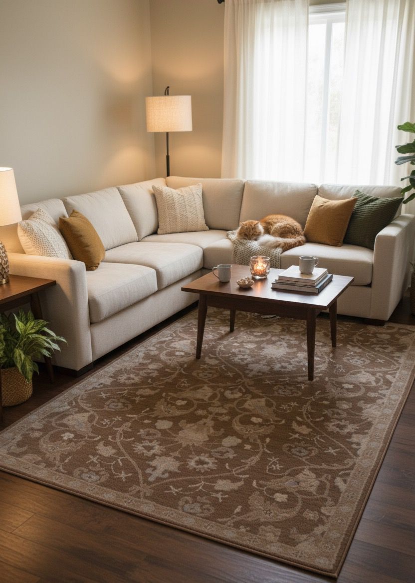 Razak – Light Brown Hand-Tufted Carpet