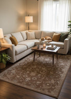 Razak – Light Brown Hand-Tufted Carpet