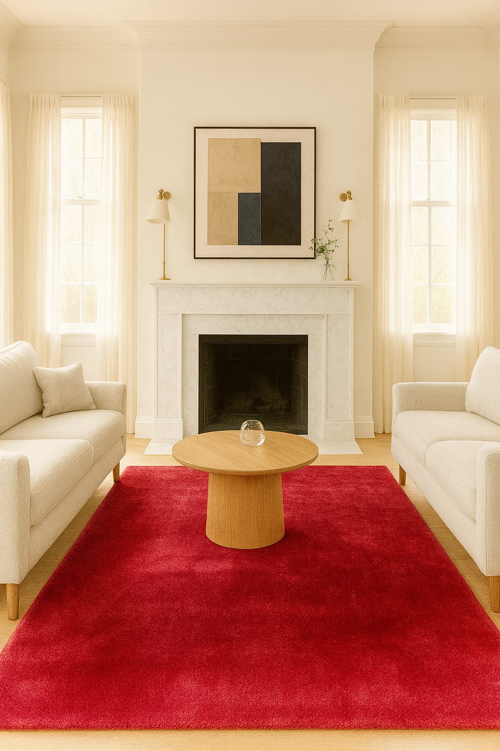 Silk Red – Handloom Silk Carpet