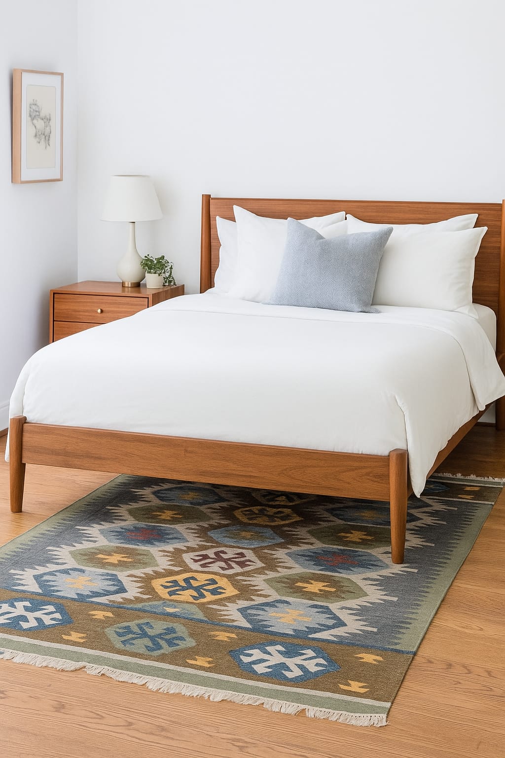 Cuhl – Multicolor Wool Dhurrie Carpet