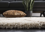 Howda – Cream & Brown Shag Rug