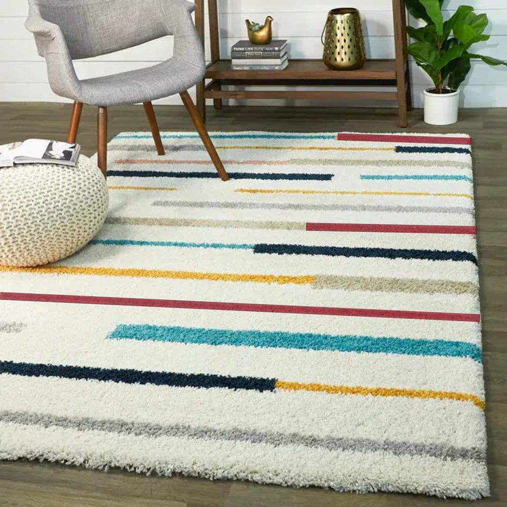 Infinity – Cream Shag Rug