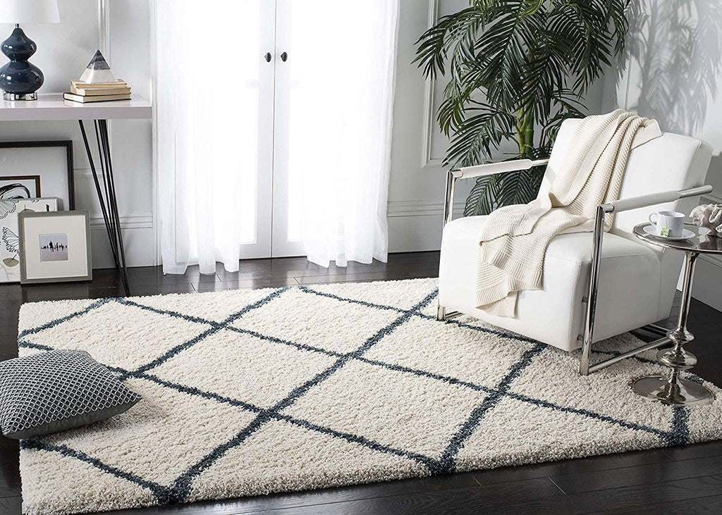 Web – Beige Shag Rug