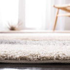 Waves – Grey & Brown Shag Rug