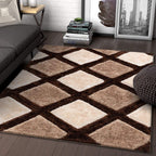 Steps – Cream Shag Rug