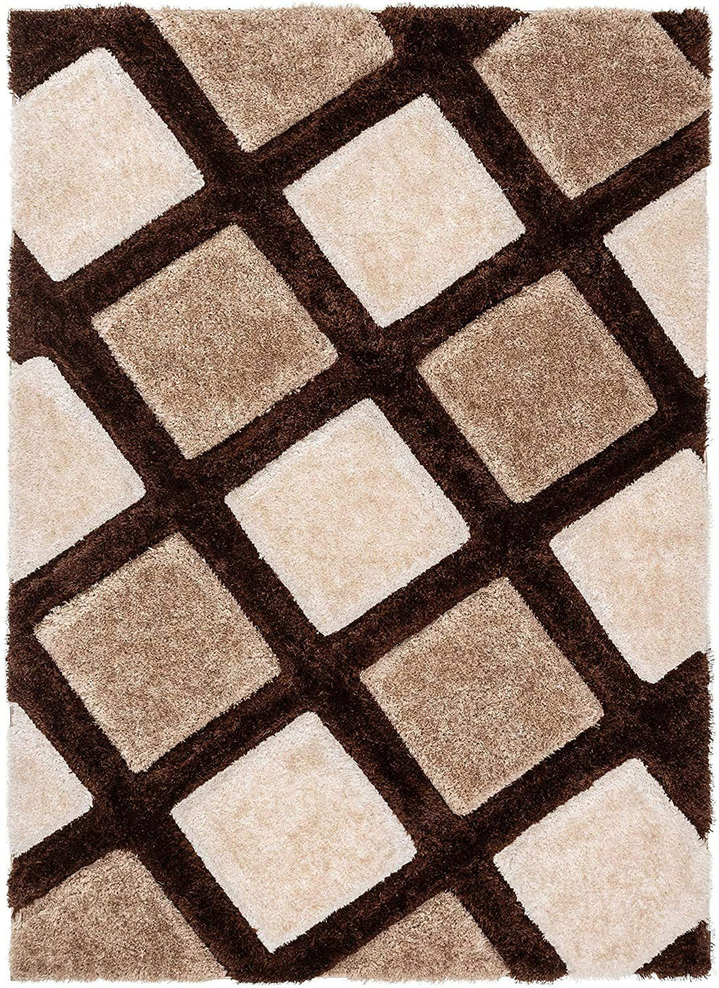Steps – Cream Shag Rug