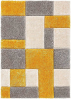 Tetris – Yellow Shag Rug