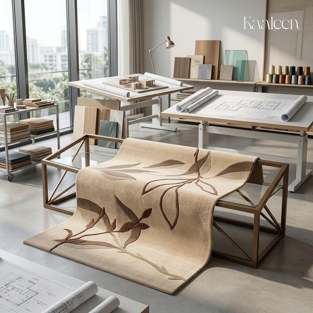 Adler – Beige & Brown Hand-Knotted Wool & Silk Carpet