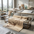 Adler – Beige & Brown Hand-Knotted Wool & Silk Carpet