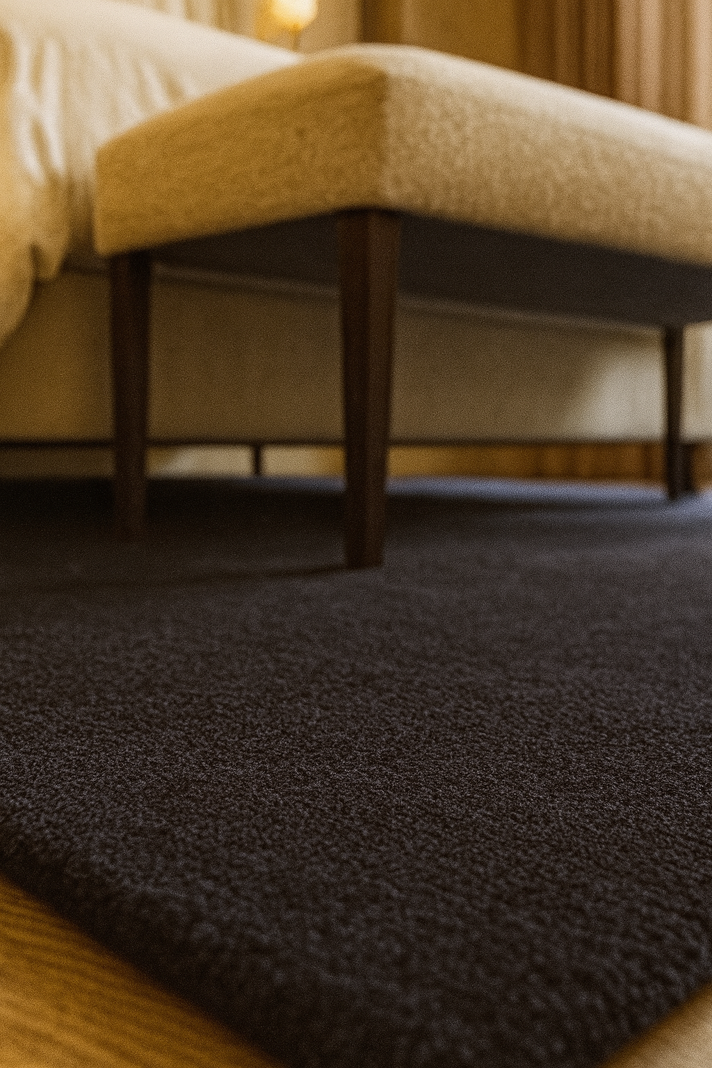 Solid – Dark Blue Hand-Tufted Wool Carpet