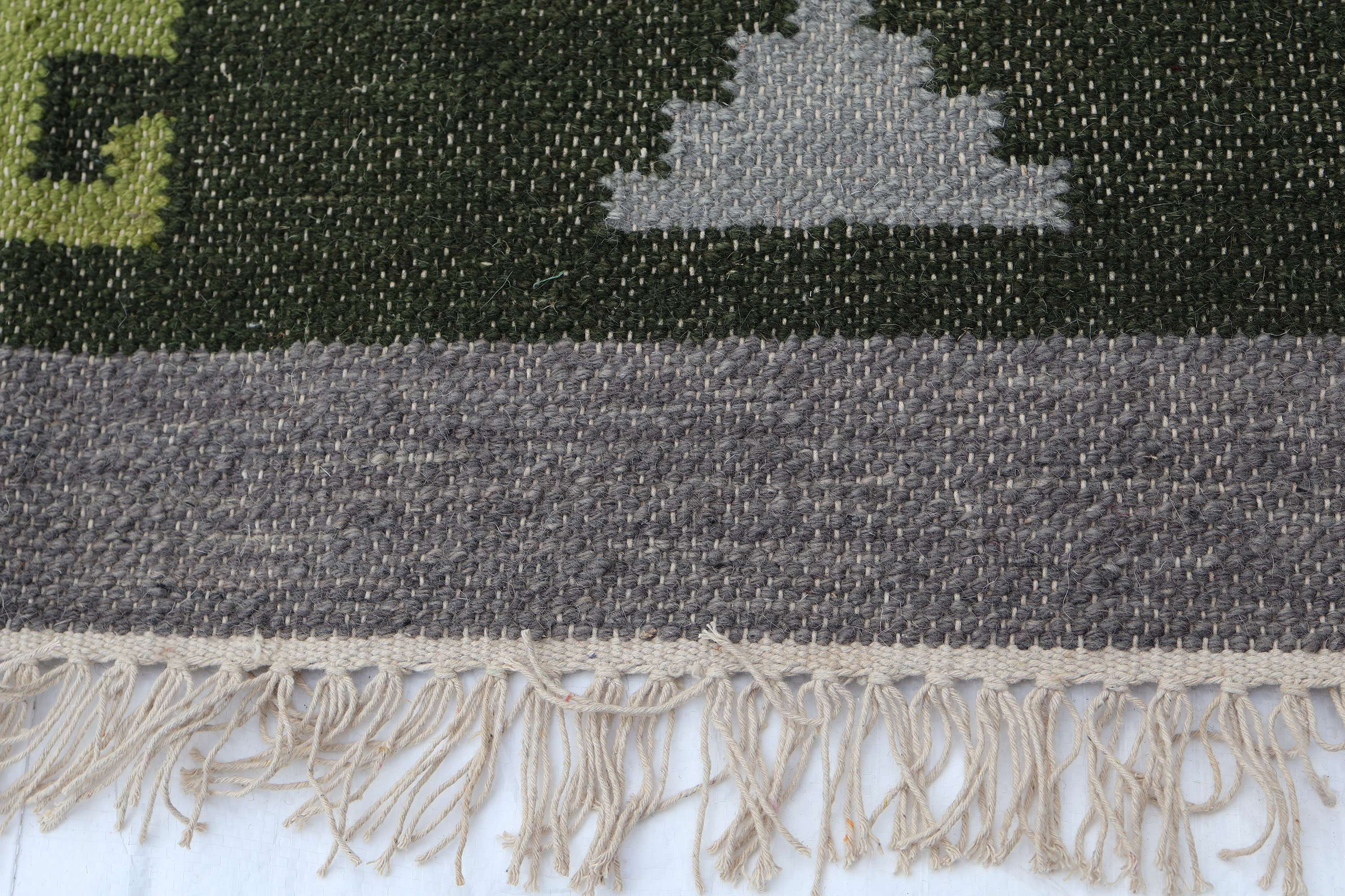 Fiq – Multicolor Wool Dhurrie Carpet