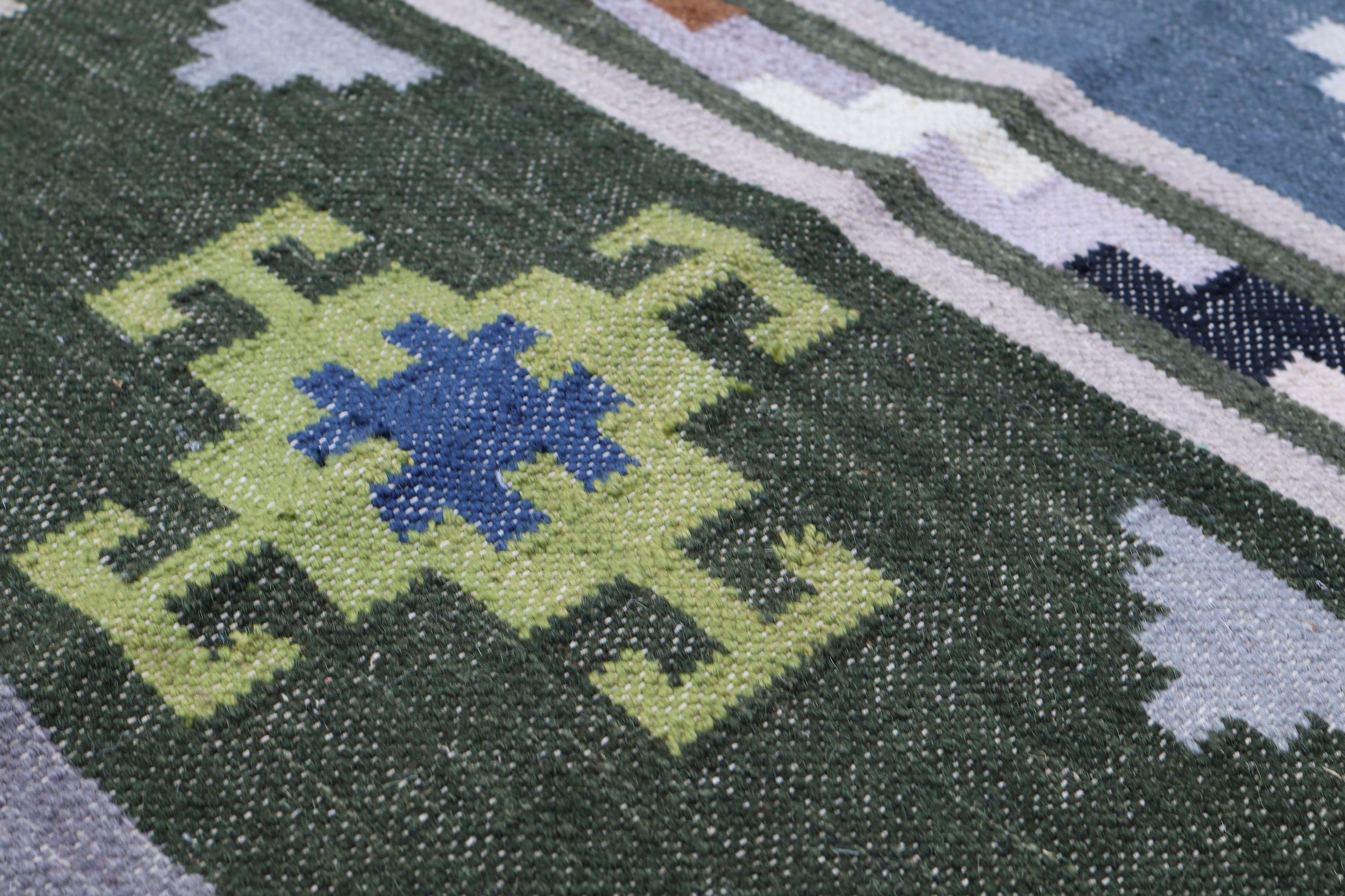 Fiq – Multicolor Wool Dhurrie Carpet