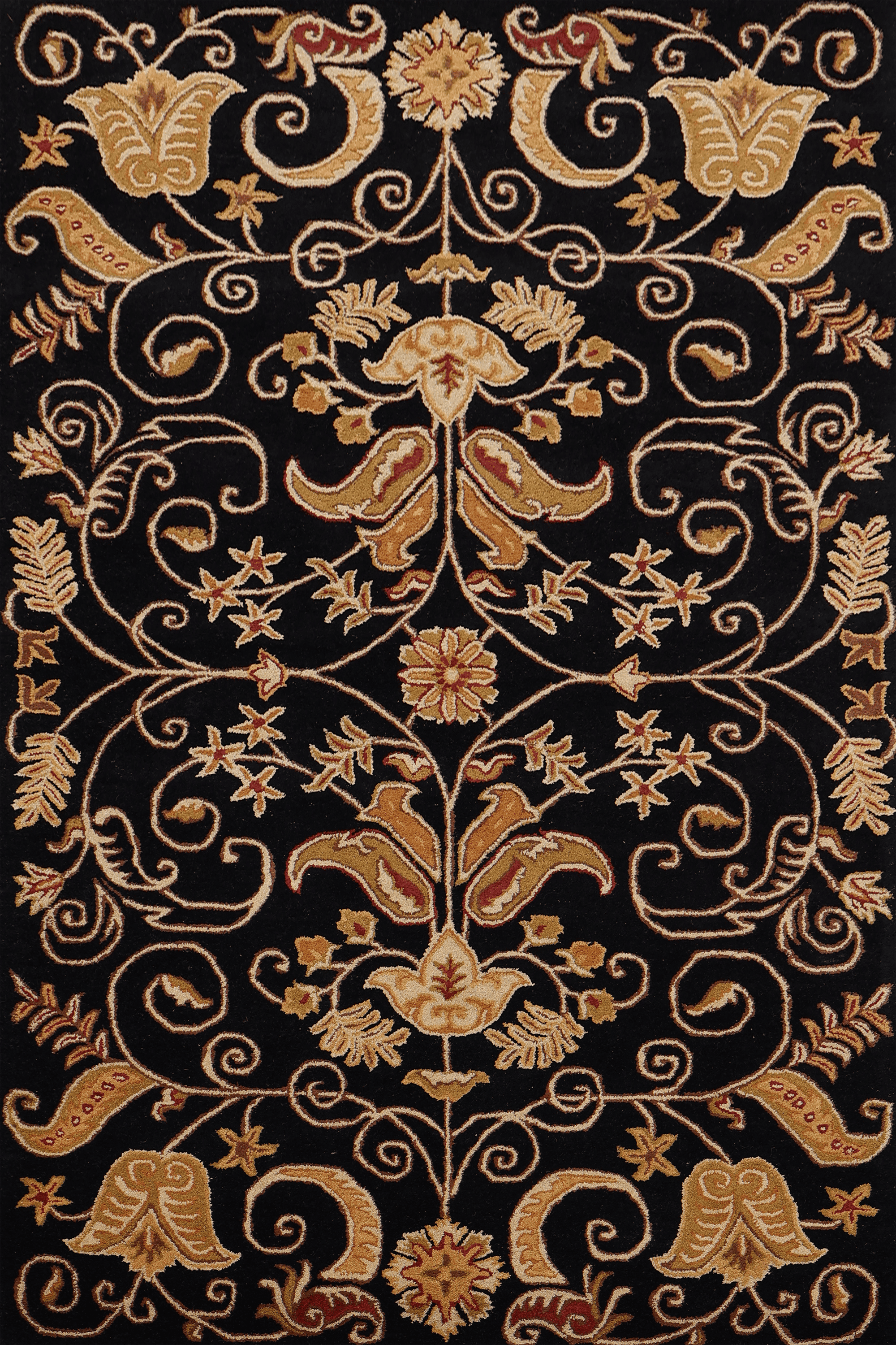 Harf – Black Hand-Tufted Carpet