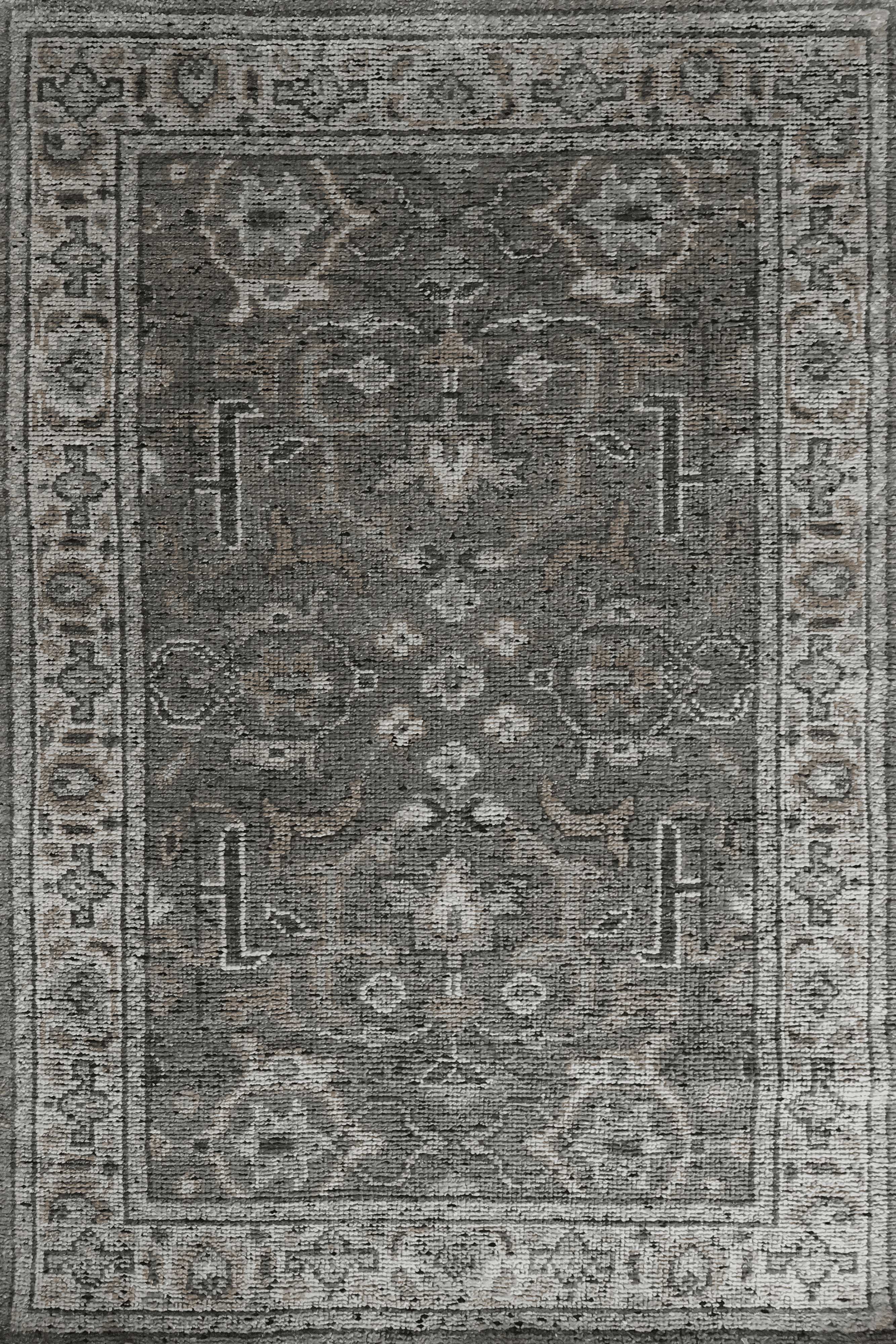 Zarm – Dark Green Hand-Knotted Wool Carpet
