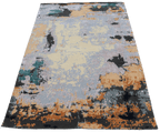 Dutch – Multi-colored Hand-Knotted Wool & Silk Carpet