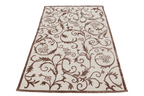 Brilliance – Beige & Dark Brown Hand-Knotted Wool & Silk Carpet
