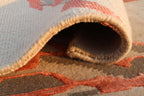 Bell – Beige & Rust Hand-Knotted Wool & Silk Carpet