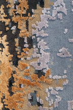 Dutch – Multi-colored Hand-Knotted Wool & Silk Carpet