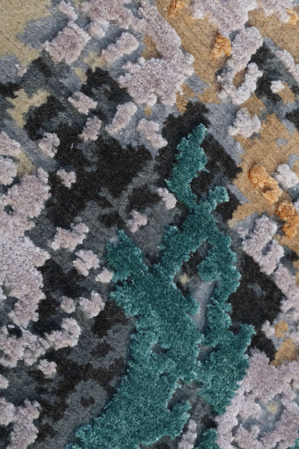 Dutch – Multi-colored Hand-Knotted Wool & Silk Carpet