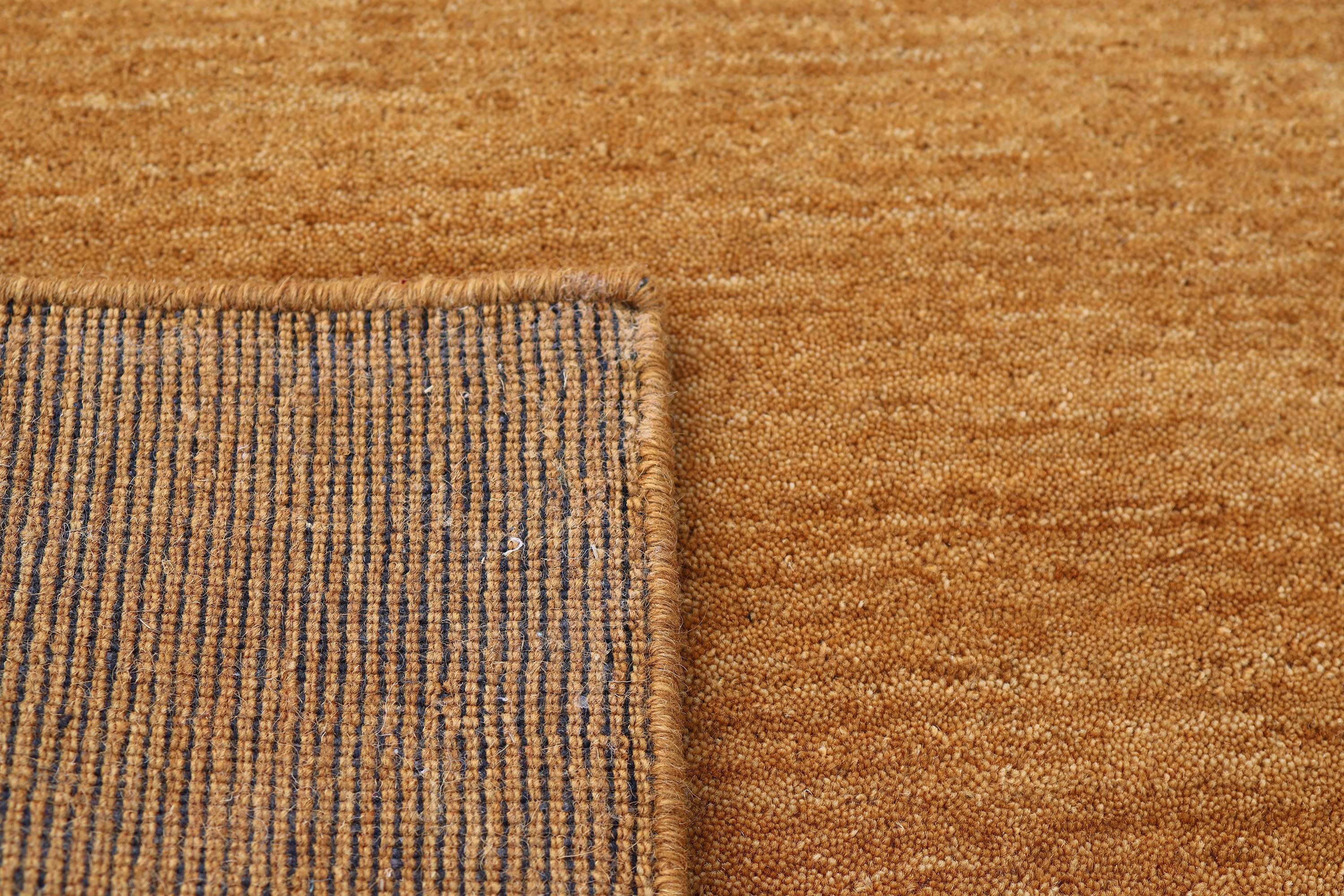 Solid Mustard – Handloom Wool Carpet