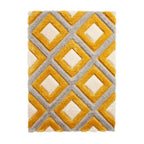 Angles – Cream & Yellow Shag Rug