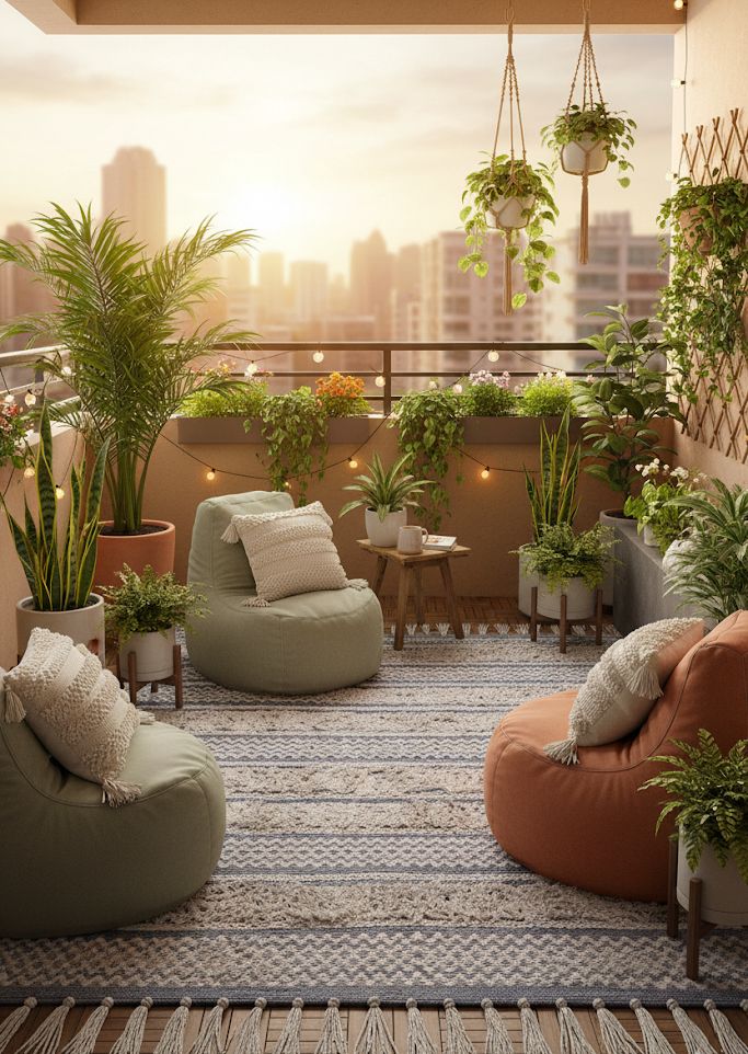 Triads – Spruce Wool Dhurrie Carpet