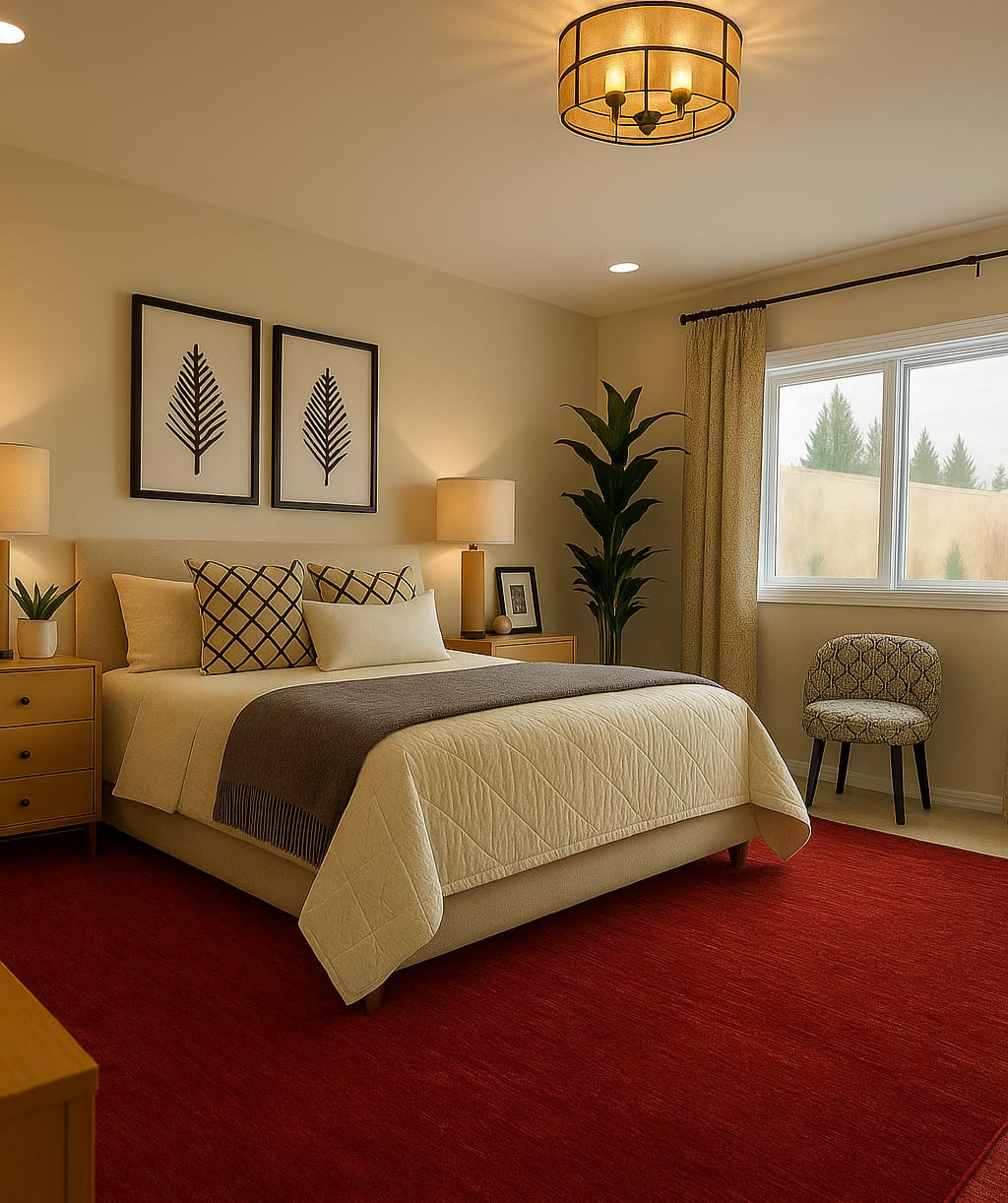 Solid Red – Handloom Wool Carpet