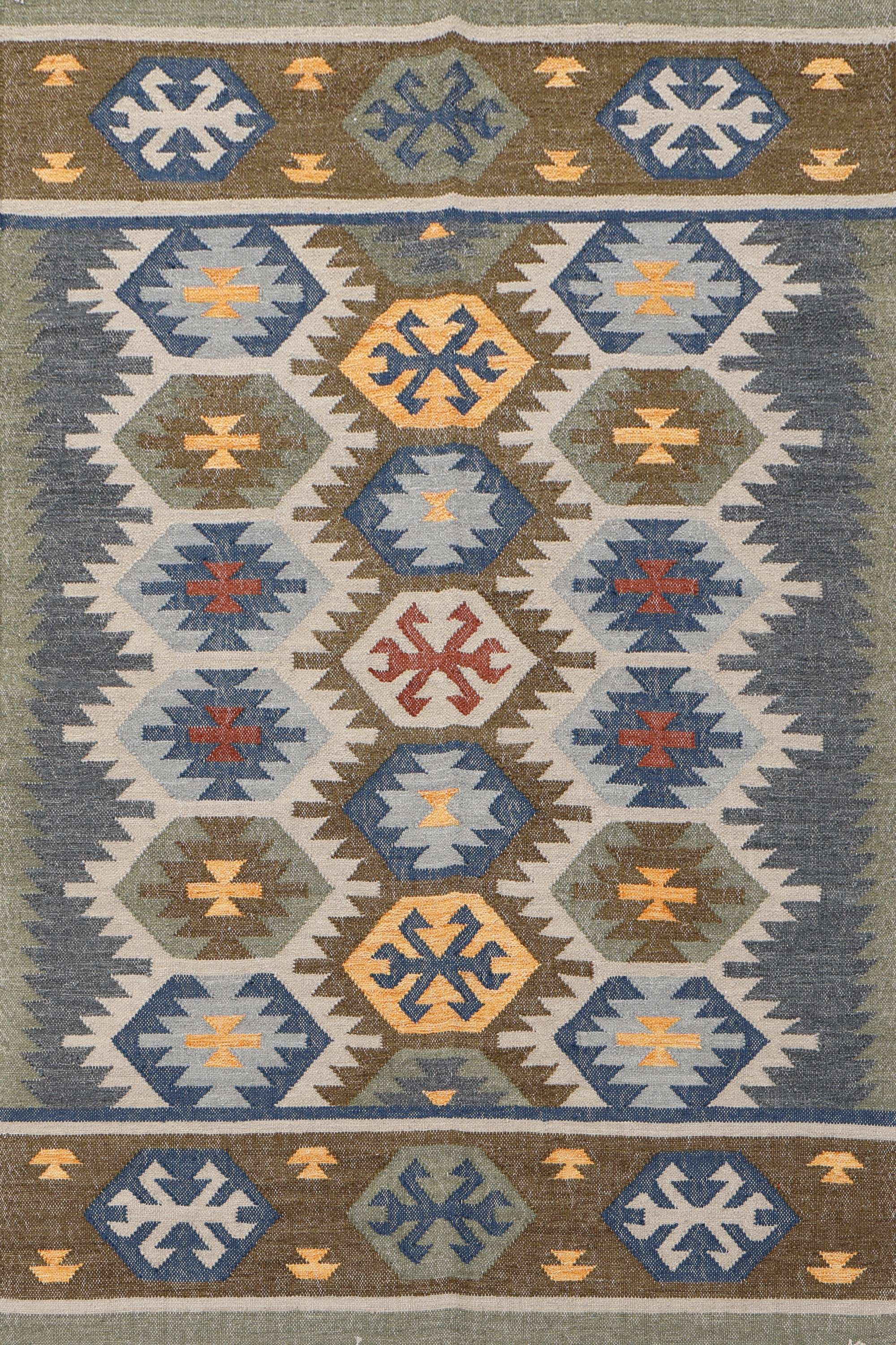 Cuhl – Multicolor Wool Dhurrie Carpet