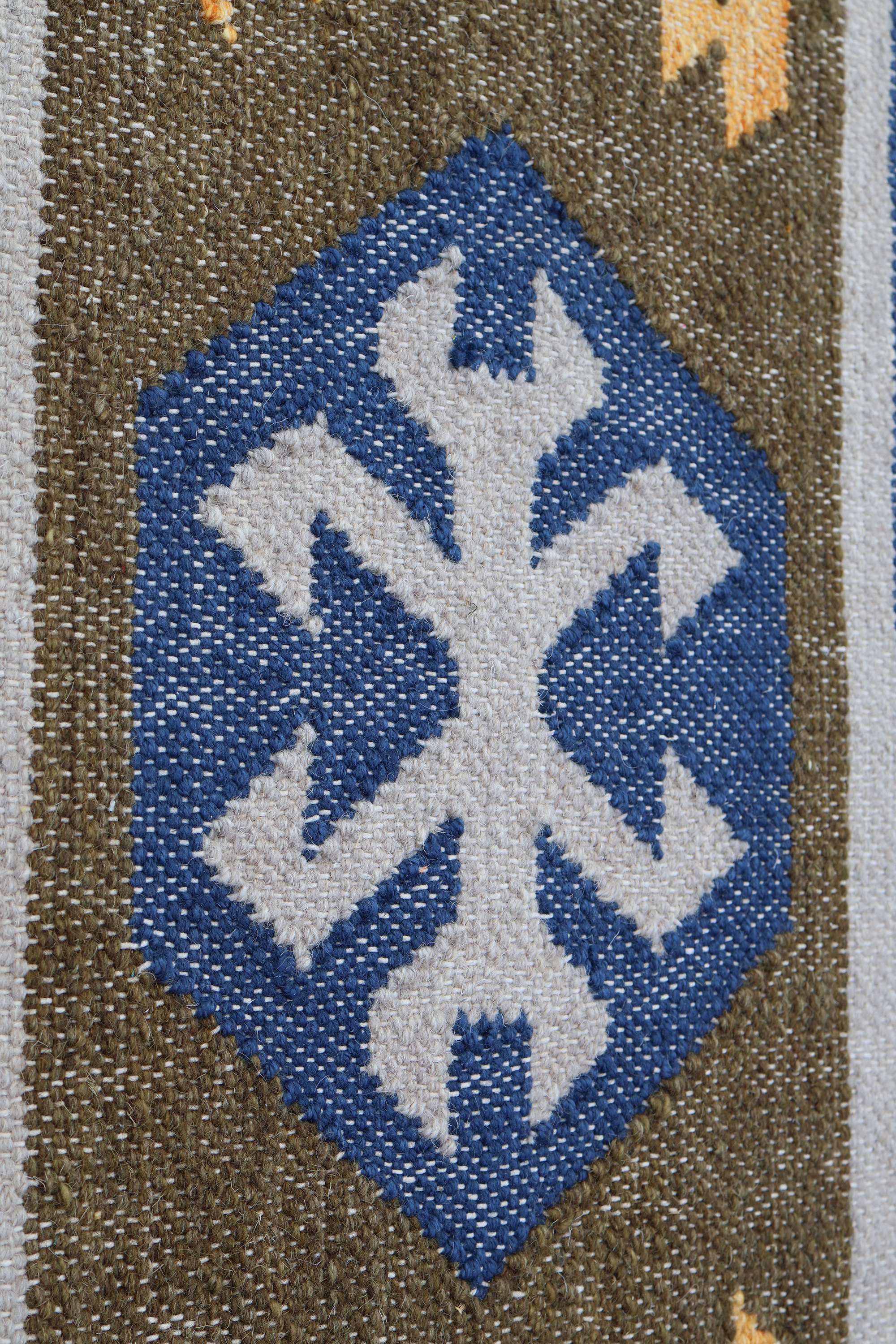 Cuhl – Multicolor Wool Dhurrie Carpet