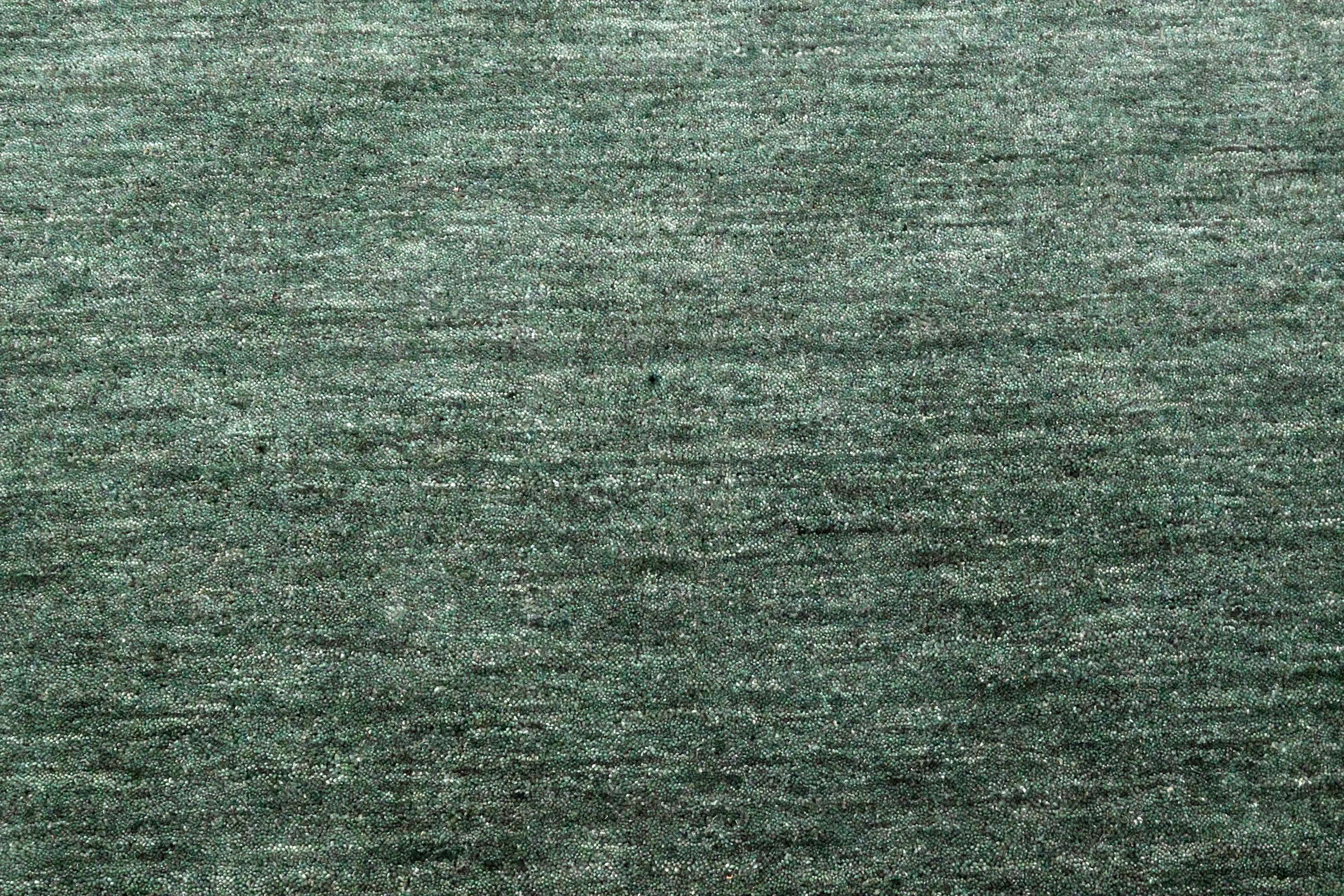Solid Green – Handloom Wool Carpet