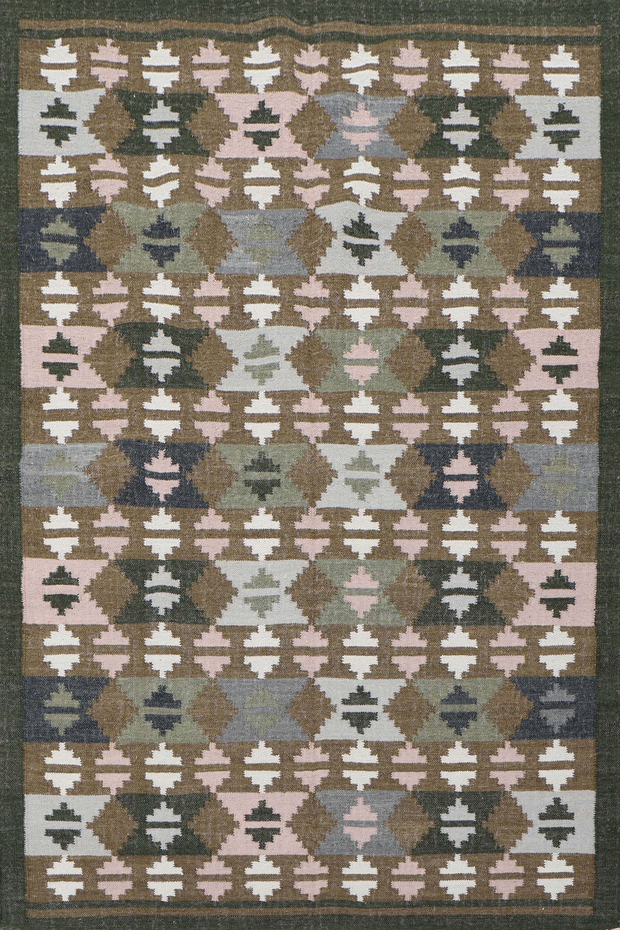 Gul – Multicolor Wool Dhurrie Carpet