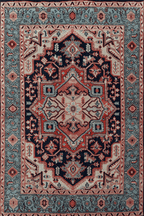 Maktoob – Red Black Hand-Knotted Wool Carpet