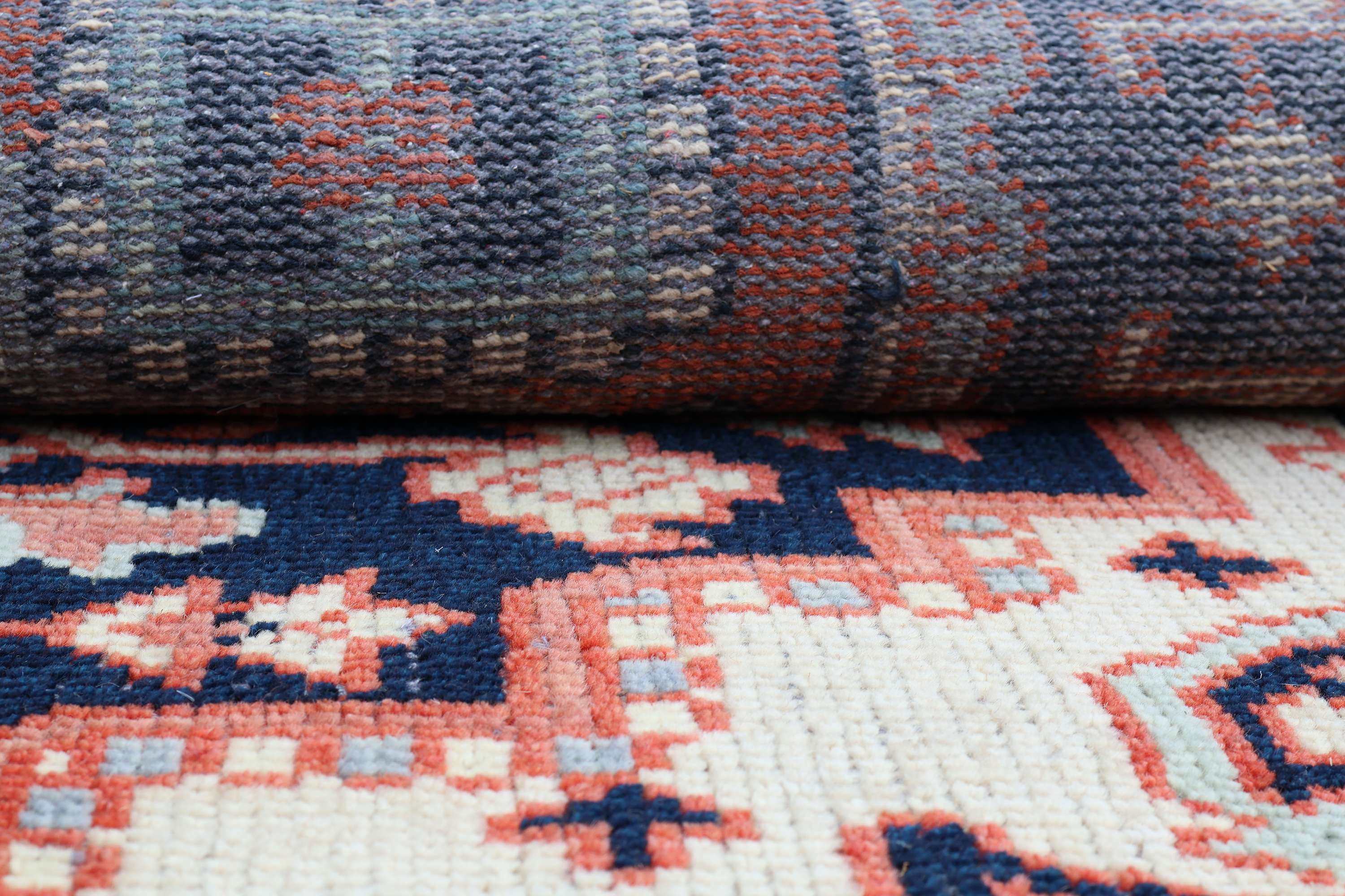 Maktoob – Red Black Hand-Knotted Wool Carpet