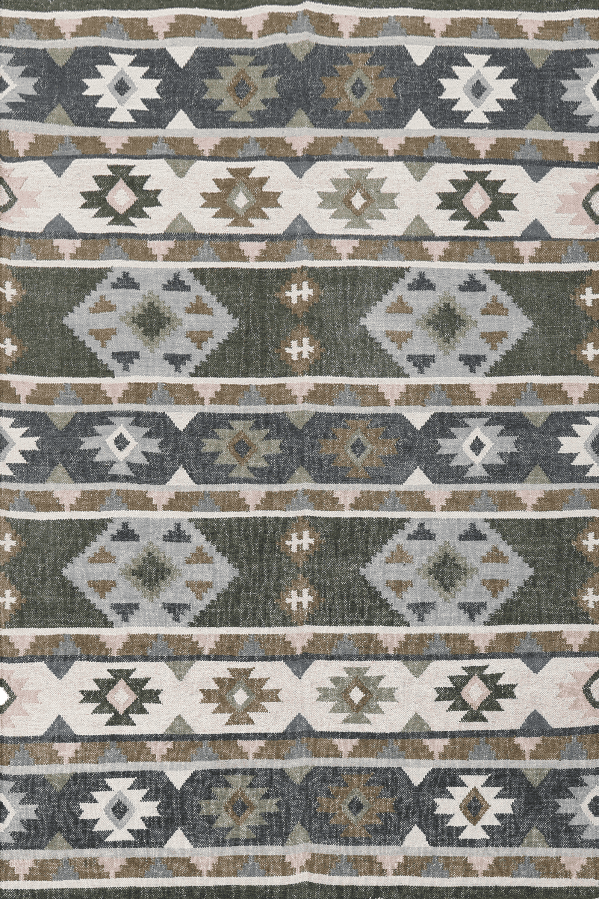 Pashm – Multicolor Wool Dhurrie Carpet