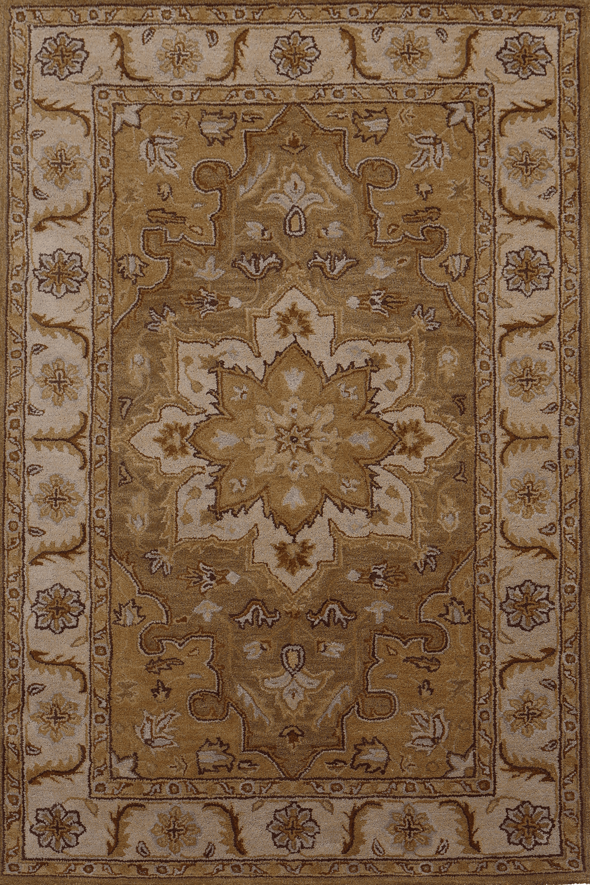 Sarang – Dark Green Hand-Tufted Wool Carpet